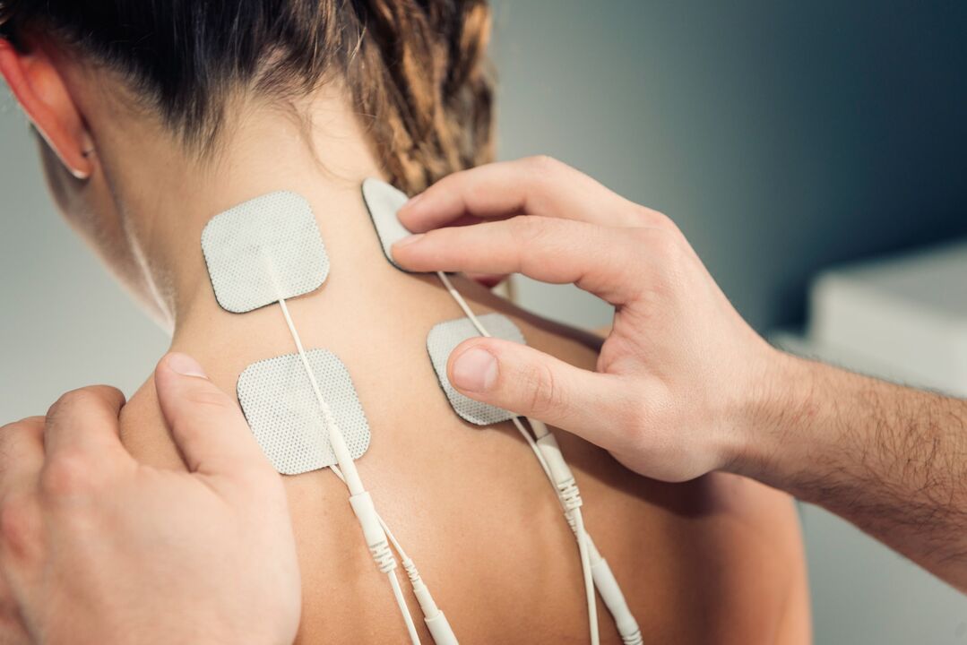 Eletroforese para o tratamento da osteocondrose do pescoço