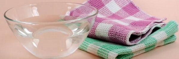 toalha umedecida para compressa para osteocondrose cervical